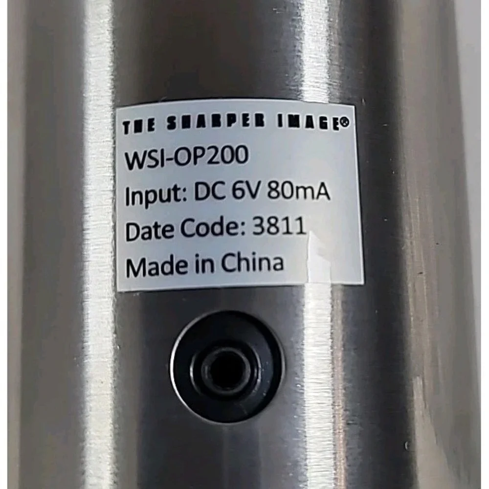 The Sharper Image Rechargeable Electric Wine Bottle Opener Model WSI-OP200